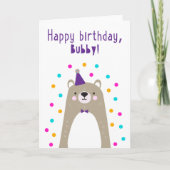 Birthday Kaart voor Bubby (Voorkant)