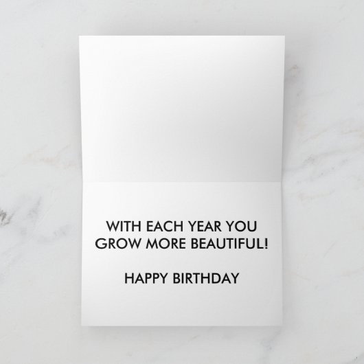 Birthday Kaart voor cichorei (groot afdrukken) (Binnen)