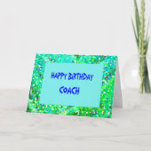 Birthday Kaart voor coach (Voorkant)
