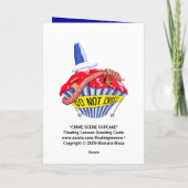 Birthday-kaart voor criminaliteit kaart (Achterkant)