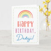 Birthday Kaart voor Dadaji (Gele Bloem)
