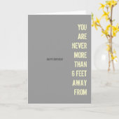 Birthday-kaart voor DAVE Kaart (Gele Bloem)