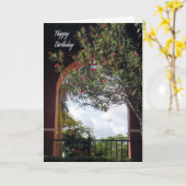 Birthday Kaart voor de parochie-prijs (Gele Bloem)