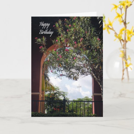 Birthday Kaart voor de parochie-prijs (Gele Bloem)