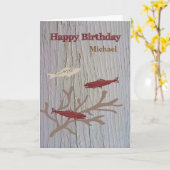 Birthday Kaart voor die speciale buitenmannetje (Gele Bloem)