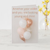 Birthday-kaart voor dun haar kaart (Gele Bloem)