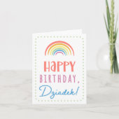 Birthday Kaart voor Dziadek (Voorkant)