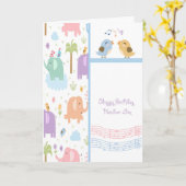 Birthday Kaart voor een kind van zes jaar (Gele Bloem)