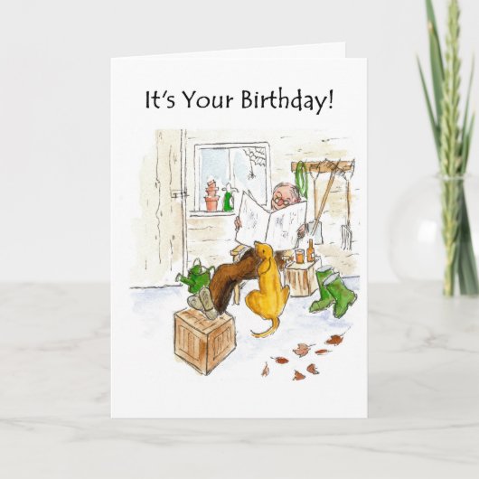 Birthday-kaart voor een ouder Man Kaart (Voorkant)
