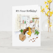 Birthday-kaart voor een ouder Man Kaart (Gele Bloem)