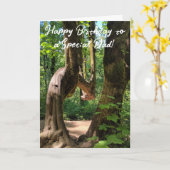 Birthday Kaart voor een speciale vader (Gele Bloem)