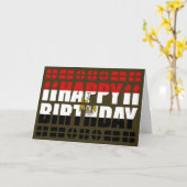 Birthday-kaart voor Egypte Kaart (Gele Bloem)