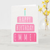 Birthday Kaart voor Emme (Gele Bloem)