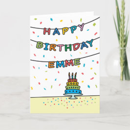 Birthday Kaart voor Emme