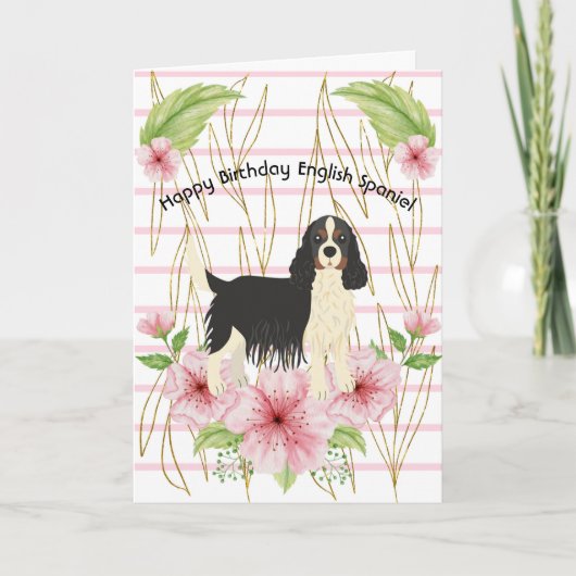 Birthday Kaart voor Engels Spanjaard (Voorkant)