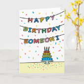 Birthday Kaart voor Eomeoni (Gele Bloem)