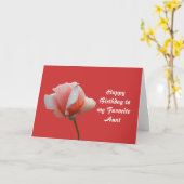 Birthday Kaart voor favoriete tante (Gele Bloem)