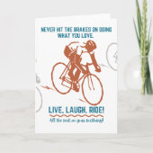 Birthday Kaart voor fietser, Bike Rider (Voorkant)