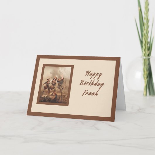 Birthday Kaart voor Frank, War Hero (Voorkant)