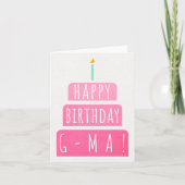 Birthday Kaart voor G-Ma (Voorkant)
