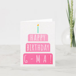 Birthday Kaart voor G-Ma