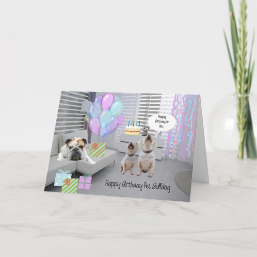 Birthday Kaart voor gezelschapsdieren (Voorkant)