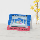 Birthday Kaart voor gezelschapsdieren (Gele Bloem)