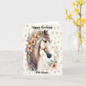 Birthday Kaart voor gezelschapsdieren (Gele Bloem)