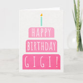 Birthday Kaart voor Gigi (Voorkant)