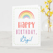 Birthday Kaart voor Gigi (Gele Bloem)