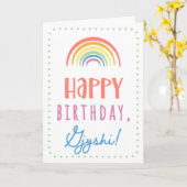 Birthday Kaart voor Gjyshi (Gele Bloem)