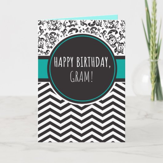 Birthday Kaart voor Gram (Voorkant)