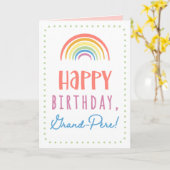 Birthday Kaart voor Grand-Père (Gele Bloem)