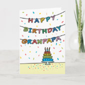 Birthday Kaart voor Granpapa (Voorkant)