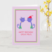 Birthday Kaart voor Great Niece (Gele Bloem)