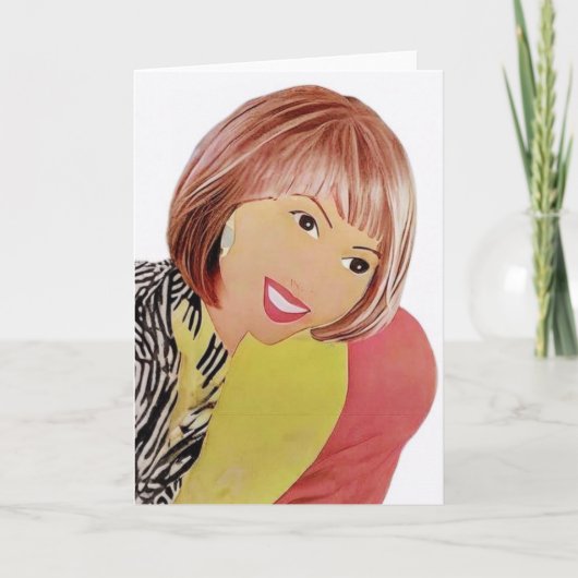 Birthday Kaart voor haar (blanco binnenin) (Voorkant)