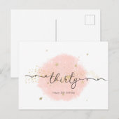 Birthday-kaart voor haar briefkaart (Voorkant / Achterkant)