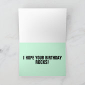 BIRTHDAY KAART VOOR HAAR, IK HOOP JE BIRTHDAY ROCK (Binnen)