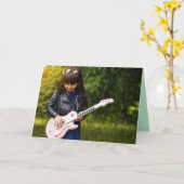 BIRTHDAY KAART VOOR HAAR, IK HOOP JE BIRTHDAY ROCK (Gele Bloem)