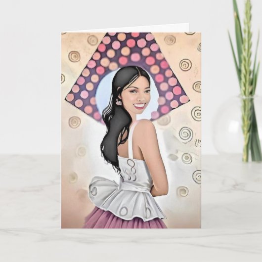 Birthday-kaart voor haar kaart (Voorkant)