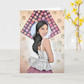 Birthday-kaart voor haar kaart (Gele Bloem)