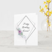 Birthday-kaart voor haar kaart (Gele Bloem)