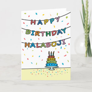 Birthday Kaart voor Halaboji