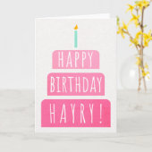 Birthday Kaart voor Hayry (Gele Bloem)