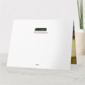 Birthday-kaart voor hem, Big Cat Yawning Card Kaart (Achterkant)