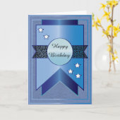 Birthday-kaart voor hem kaart (Gele Bloem)