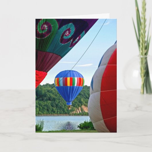 Birthday-kaart voor Hot Air Luchtballons Kaart (Voorkant)