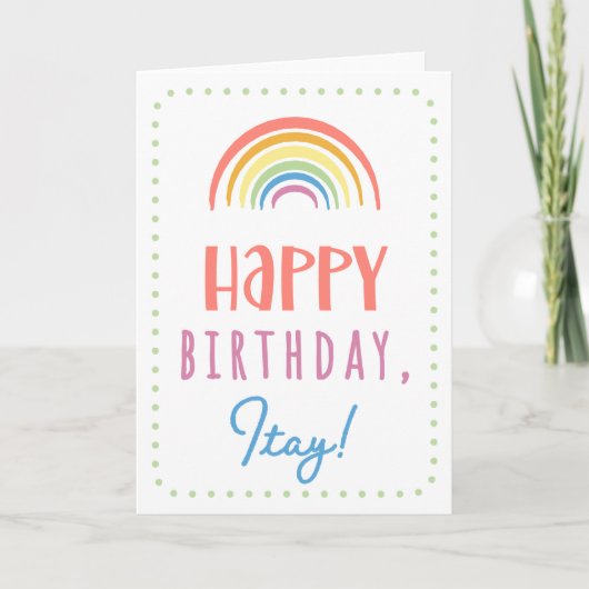 Birthday Kaart voor Italië (Voorkant)