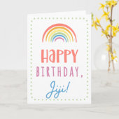 Birthday Kaart voor Jiji (Gele Bloem)