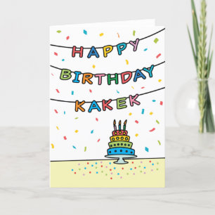 Birthday Kaart voor Kakek